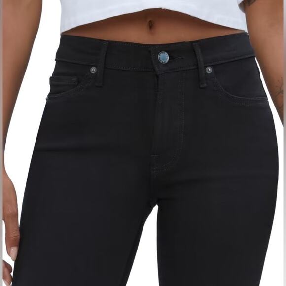 NWT Everlane The Mid-Rise Skinny Stretch Jean in Black, Size 28 - Picture 2 of 6